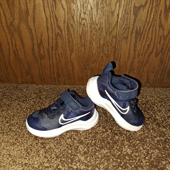 Nike Downshifter 12 NN  Sneaker- Midnight Navy/Game Royal - Size 3C - Picture 10 of 10